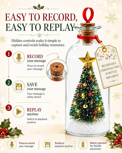 MerryEcho™ - Message in a Bottle Ornament