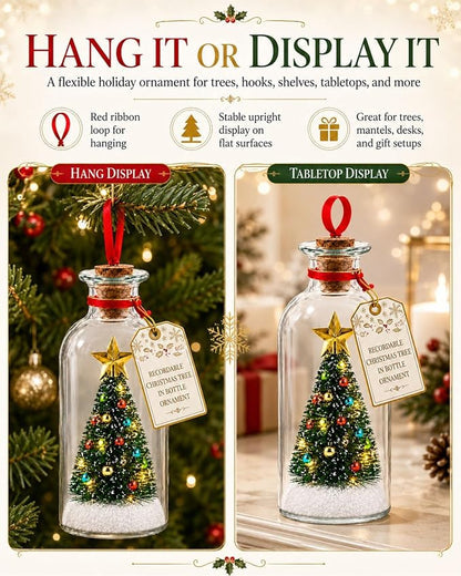MerryEcho™ - Message in a Bottle Ornament