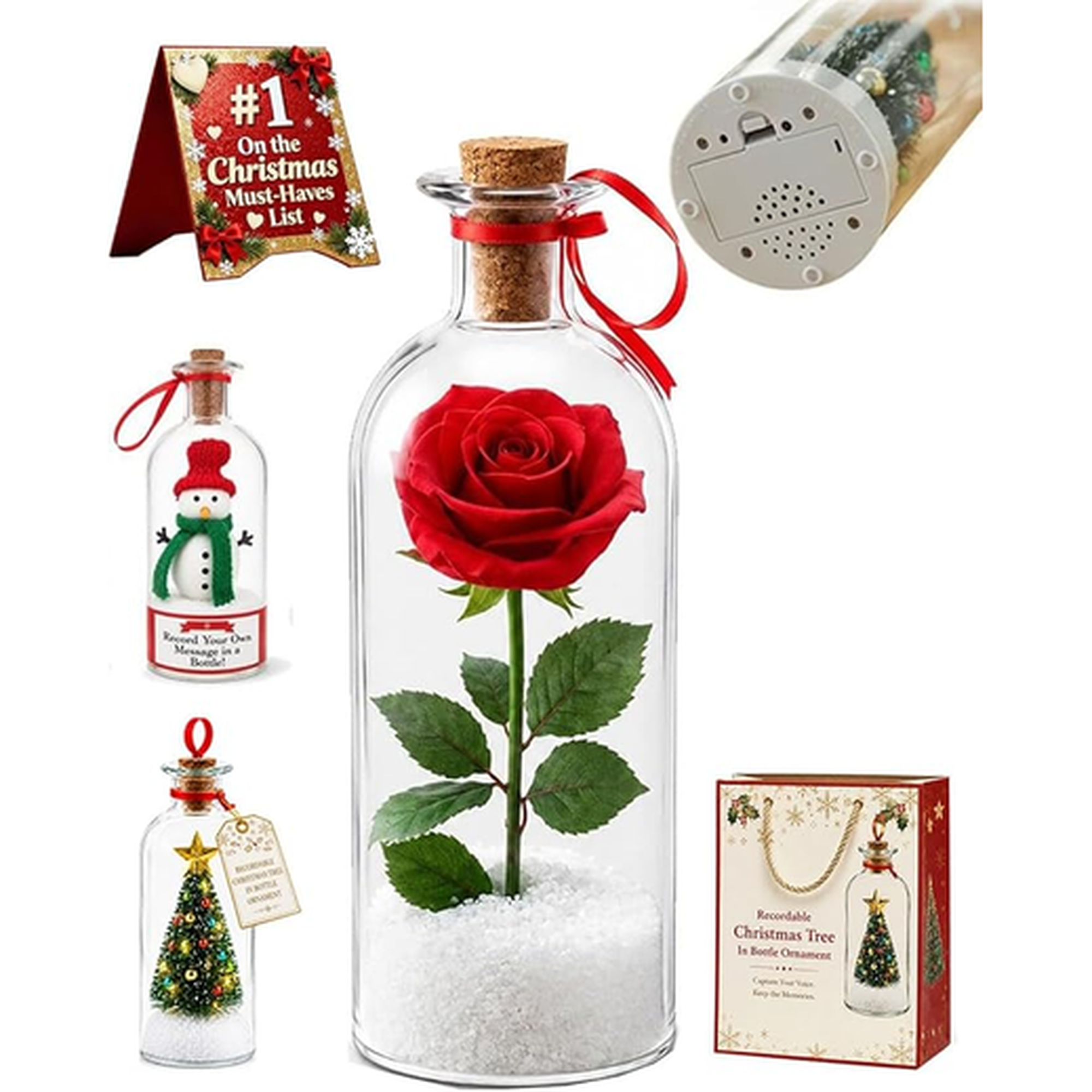 MerryEcho™ - Message in a Bottle Ornament