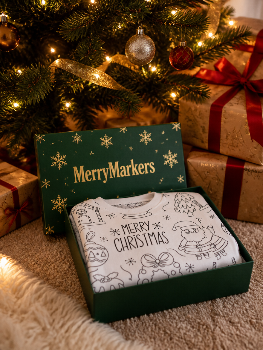MerryMarkers™ Christmas Coloring Pajamas