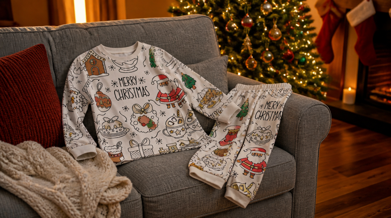 MerryMarkers™ Christmas Coloring Pajamas