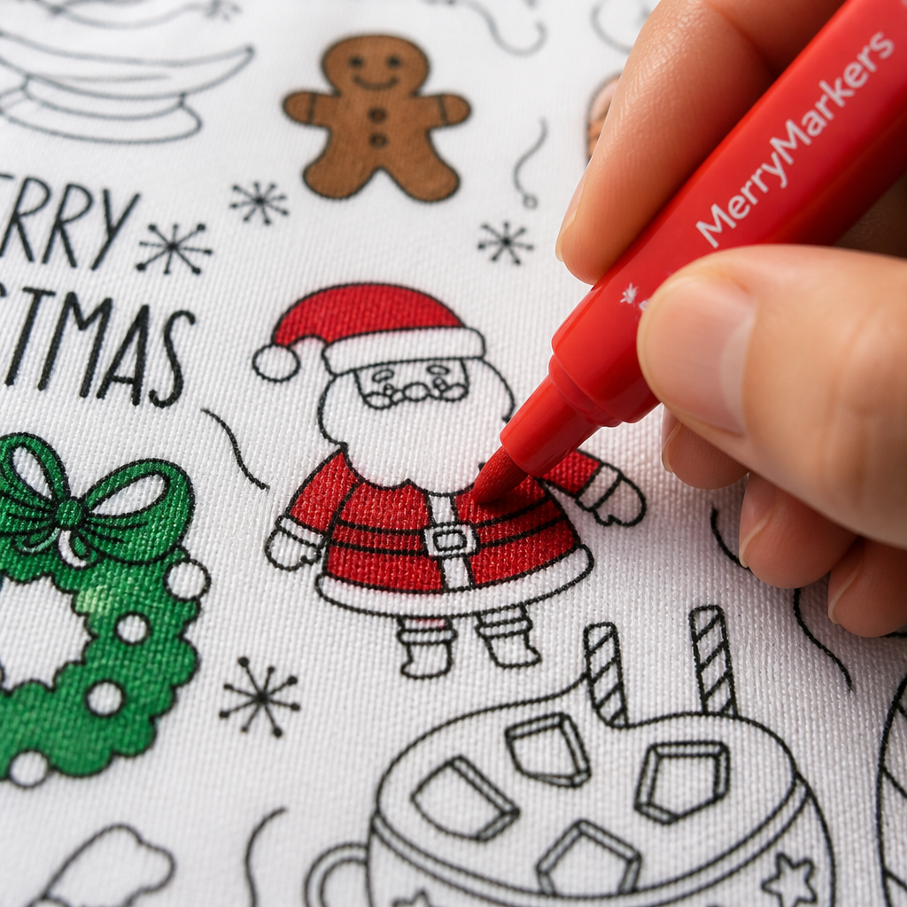 MerryMarkers™ Christmas Coloring Pajamas