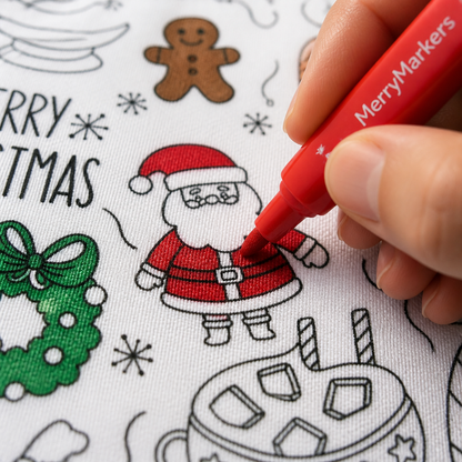 MerryMarkers™ Christmas Coloring Pajamas