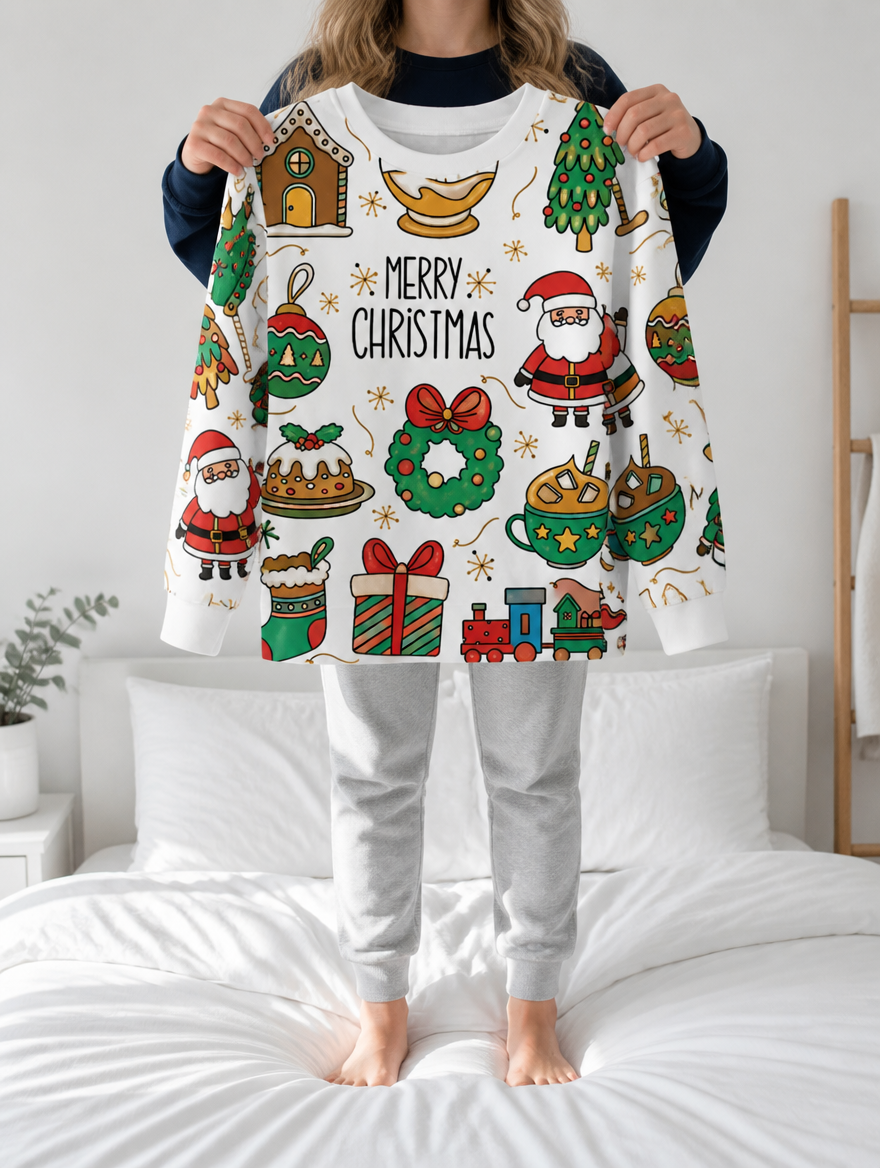 MerryMarkers™ Christmas Coloring Pajamas